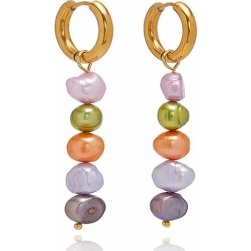 2021 Elegant Women Temperament Pearl Accessories Earrings Colourful Exquisite Drop Pendientes Oorbellen Ladies High Jewelry