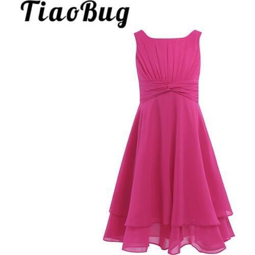 4-14Y Little Girls Ball Gown Rose Sky Blue Purple Pink Flower Girls Dresses First Communion Dress Tulle Vestidos Pageant Dresses