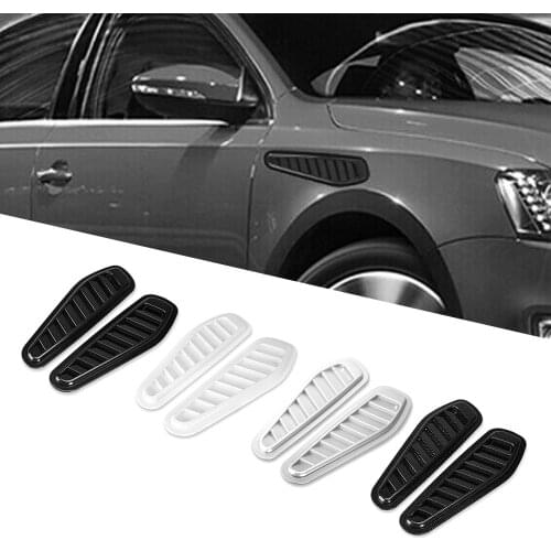 2pcs Auto Air Flow Intake Hood Scoop Vent Bonnet Cover Universal ABS Auto Styling Decorative Accessories