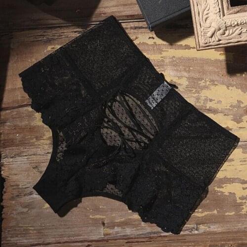 60% Dropshipping!!2Pcs Women Sexy High-Waist Lace Strap Hollow Panties Underwear Briefs Underpants