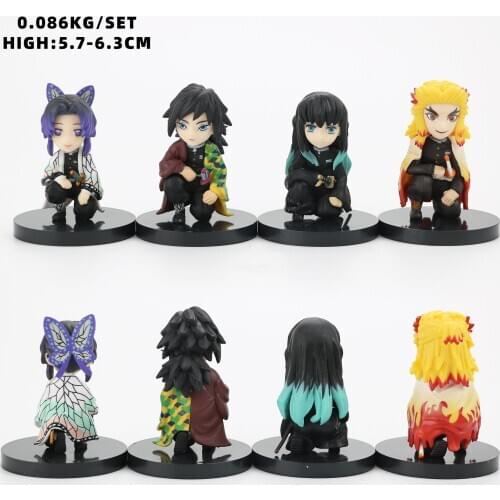 4 types Demon Slayer Tsuyuri Kanawo Tomioka Giyuu Kochou Shinobu Rengoku Kyoujurou Doll Model toys Gift