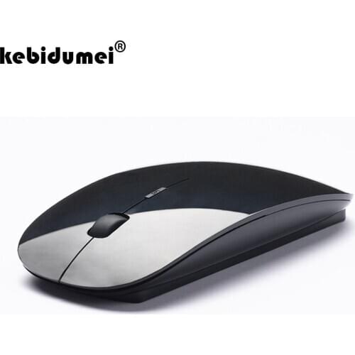 Kebidumei Wireless Dual Mode 2 In 1 Bluetooth 5.0 + 2.4Ghz Mouse 1600 DPI Ultra-thin Ergonomic Portable Optical Mice For PC