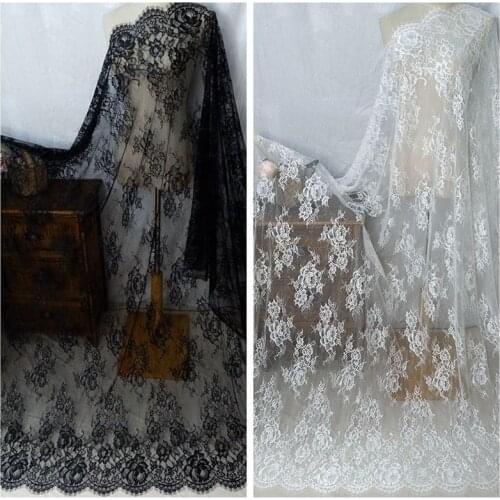 GLace 3M/Lot African Fabric High Quality Eyelash Lace Fabric Handmade DIY Clothing Sewing Accessories Dress Material TX623