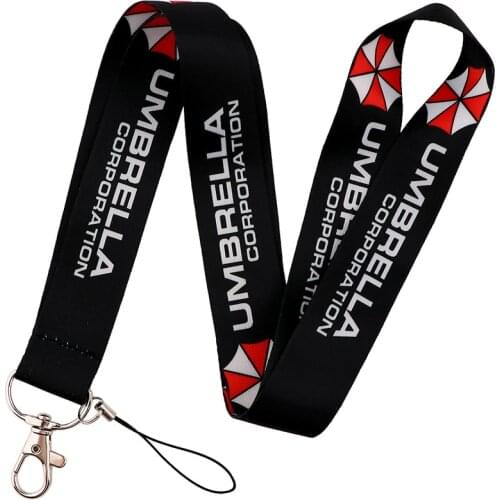 UMBRELLA CORPORATION Lanyard Keychain Strap Neck For ID Card USB Phone Badge Holder Webbing Lanyard Accessories Phone Charm