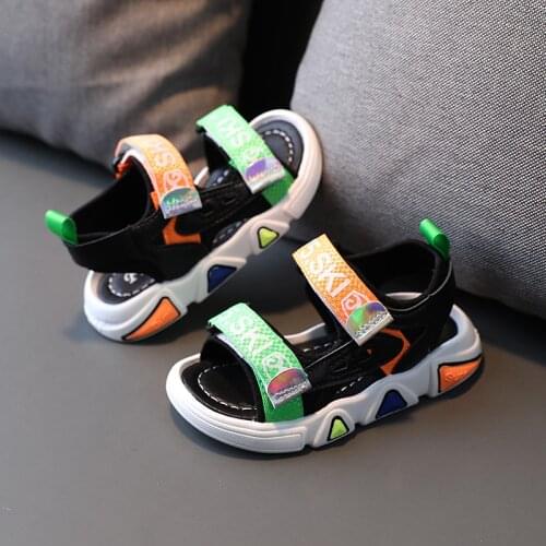 2021 Size 22-31 Summer Kids Sandals for Girls Boys Baby Toddler Shoes Fashion Children Casual Sandals Beach Non-slip Sandals