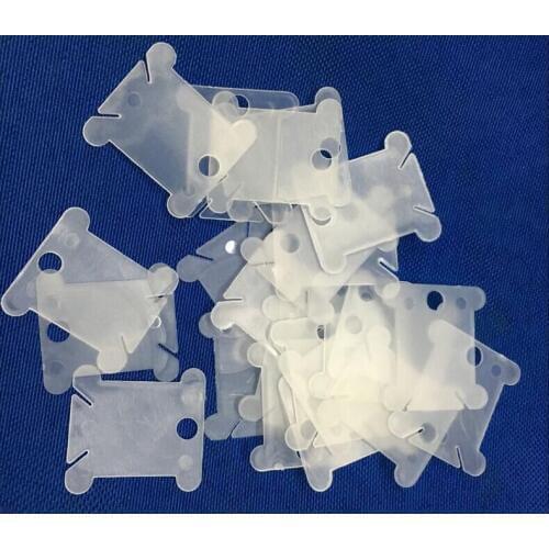 JCS Cross stitch threads cards 60Pcs Plastic Embroidery Floss & Craft Thread Bobbins for Storage Holder Cross Stitch Sewing