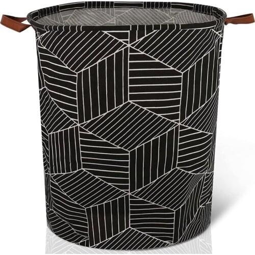 Laundry Basket Foldable Laundry Basket Baby Laundry Basket Large Laundry Basket Waterproof with Leather Handle
