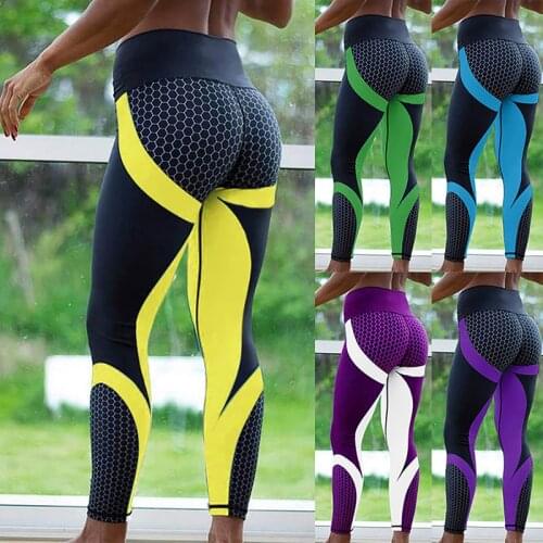 Printed Yoga Pants Women Push Up Professional Running Fitness Gym Sport Leggings Tight Trouser Pencil Leggins