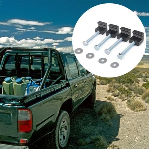 4-pack Pick-up Truck Toolbox To Fasten Aluminum Cross J-type Fixing Clip Easy To Install Fixtures For Truck Toolboxes Auto Exter