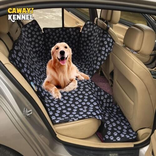 Dog Carriers Waterproof Rear Back Pet Dog Car Seat Cover Mats Hammock Protector with Safety Belt Transportin Perro