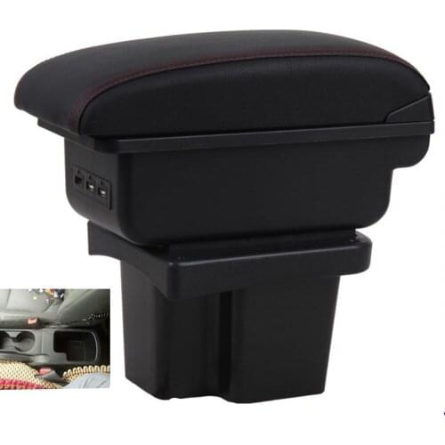For KIA Cerato Forte k3 armrest box universal car center console modification accessories double raised with USB
