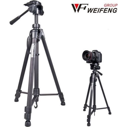 WF Protable Camera Tripod Aluminum alloy with Quick release plate Rocker Arm for Canon Nikon Sony DSLR Camera DV Camcorder