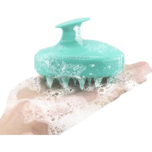 Shampoo comb scalp massage brush head cleaning baby soft hair salon household bath silicone shampoo brush massage comb