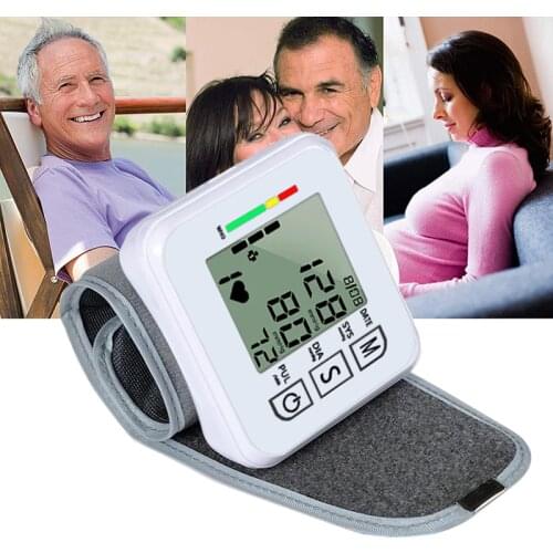 Russian USB Rechargeable Wrist Blood Pressure Monitor Electric Automatic Digital Heart Rate PR Tonometer Sphygmomanometer