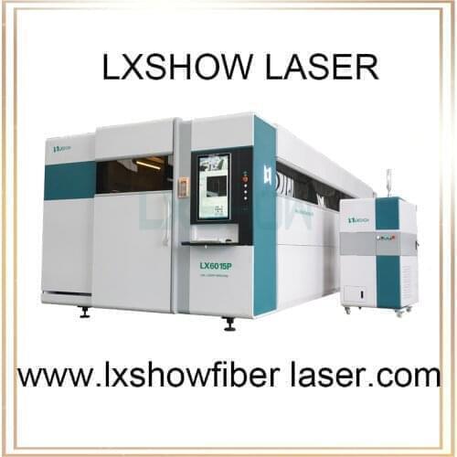 Enclosed 6015 Fiber laser aluminum metal cutting machine 1000w 1500w Raycus laser power