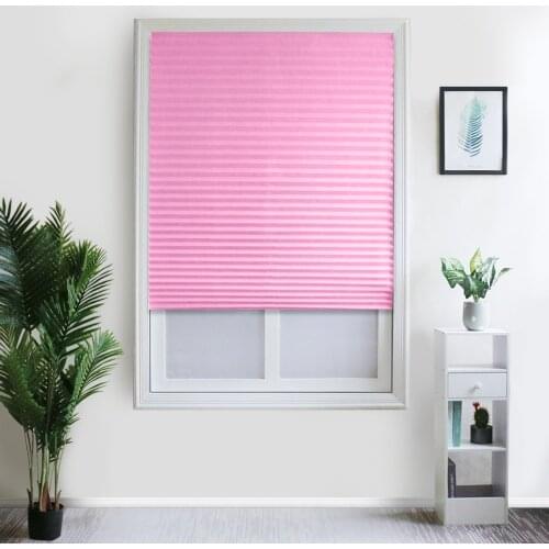 Shades Blind Roller Blackout Curtain For Bedroom Living Room Balcony Adhesive Window Pleated Zebra Blinds