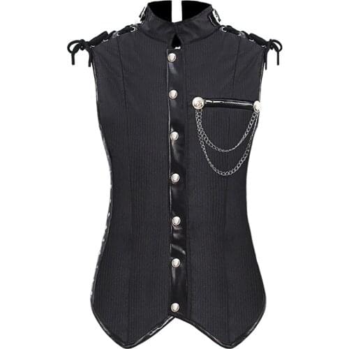 Halloween Medieval Renaissance Vest Euro King Vest Jacket Waistcoat Waistcoat Gothic Pirate Halloween Cosplay Costume
