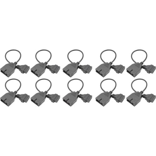 10 PCS Truck Diagnostic Tool Adapter OBD Conversion Cable 12-Pin To 16-Pin OBD2 Adapter Extension Cable For GM Trucks