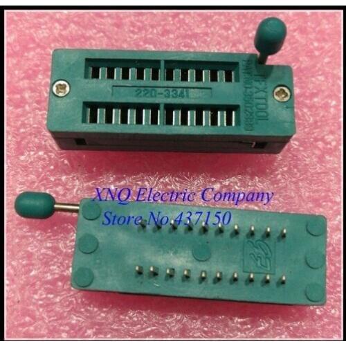 20PCS /LOT , IC Test Universal ZIF Socket 20pin dip 2.54mm IC Socket pitch