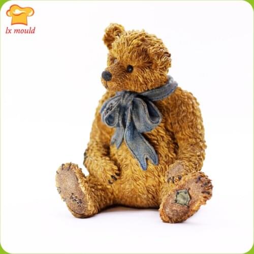 2020 New 3D Bear Fondant Silicone Mold Sugar Craft Cake Decoration Moulds Baking Diy Tools