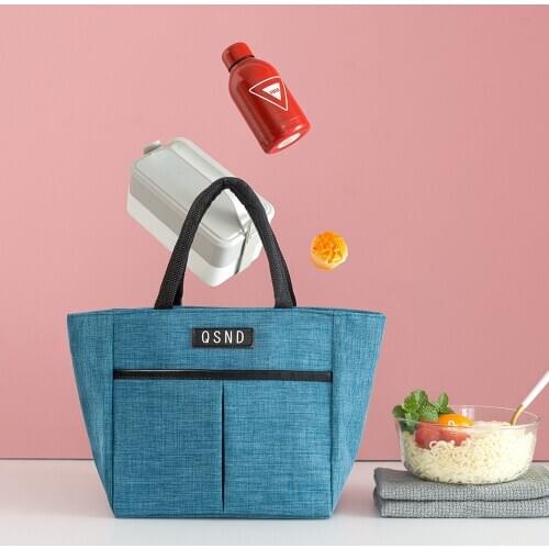 2020 Lunch Bag Insulated Tote Meal Prep Box Thermal Cooler Bag for Outdoor Travel Warm Waterproof Multiple Colors