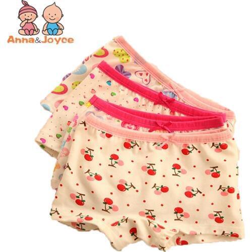 3pcs/lot Baby Girls Underwear Boxer Cotton Panties for Girls Kids Boxer Underwear A Variety of Fancy