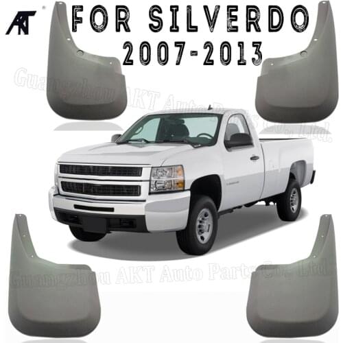 4pcs/set Car Front Rear Mud Flaps Mud Flap Mudguards Fender For 07-13 CHEVY SILVERADO 1500 2500 3500 Mud Flaps Auto Accessories