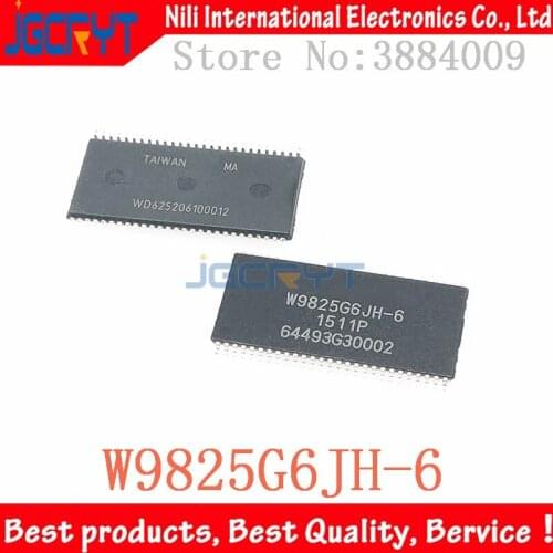 5-10 unids/lote ) W9825G6JH-6 256Mbit 16M*16 bits TSOP54 Storage chip