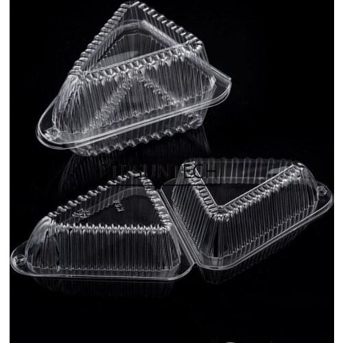 500pcs Clear Cupcake Packaging Box Wedding Cake Favor Boxes For Cheesecake Sandwiches Box Container Party Decoration