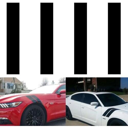 70% HOT SALES 4Pcs/Set Stylish Car Vehicle Hood Side Fender Stripe Decals Sticker Decoration
