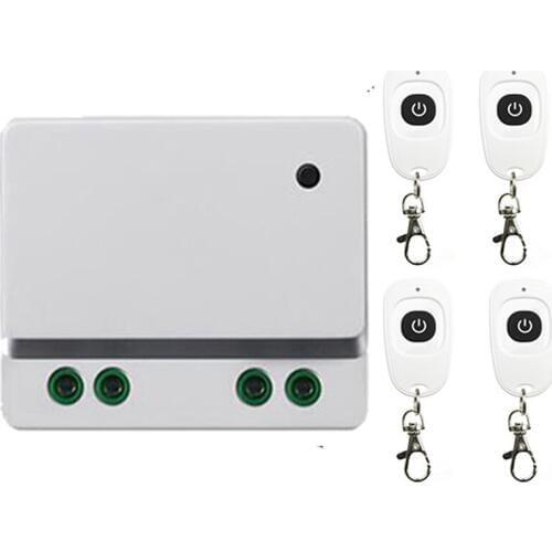 AC 110V 220 V 1CH 1 CH Wireless RF Remote Control Light Switch 10A Relay Output Radio Receiver Module+one-button Transmitter