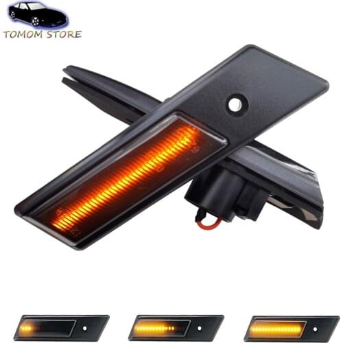 Dynamic Car Front Side Marker Sequential Blinker Turn Signal Lights For BMW E24 E28 E30 E32 E34 E36 M3 M5 Auto Tuning Indicator