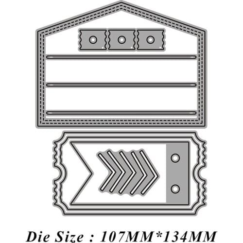 Envelope Pocket Set Metal Cutting Dies Cut Die Mold Card Scrapbook Paper Craft Knife Mould Blade Punch Stencils 2021 New