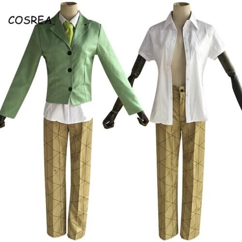 Anime Demon Slayer: Kimetsu no Yaiba Cosplay Kamado Tanjirou Hashibira Inosuke Costumes Clothes Set Halloween Carnival Party