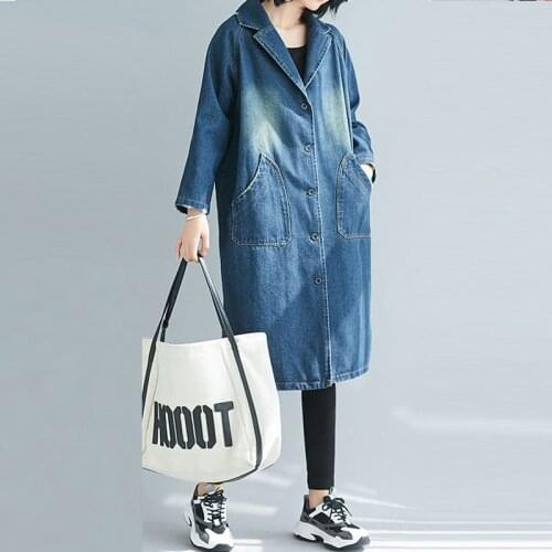 Женские джинсовые тренчи Leiouna China At AliExpress