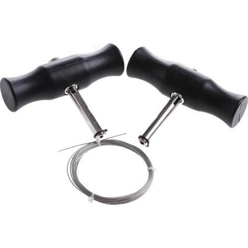 Car Windshield Removal Tool Windscreen Window Glass Cutting Wire + Handles Kit