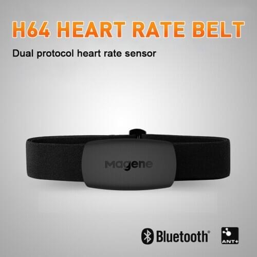 Magene Mover H64 Heart Rate Monitor Bluetooth ANT Sensor With Chest Strap Dual Mode Computer Bike Wahoo Garmin BT Sports Band