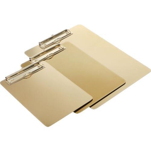 Metal Clipboard Writing Pad File Folders Document Holder Desk Storage School Office Stationery Supply 3 Sizes