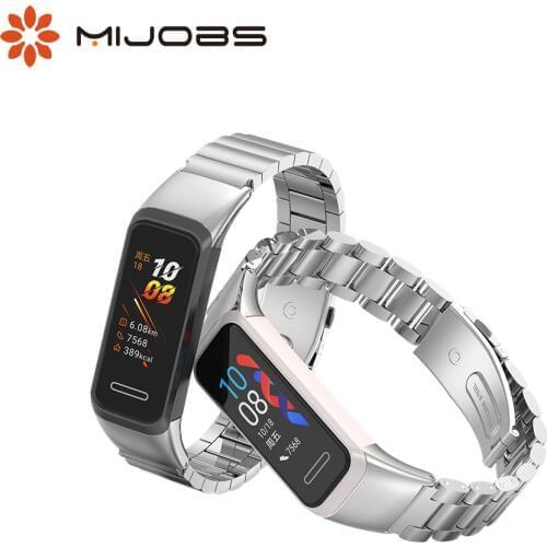 For Huawei Band 4 Strap Metal Wrist Bracelet For Honor 5i Band Wristbands Replacement Strap For Huawei 4 Band Accessories Correa