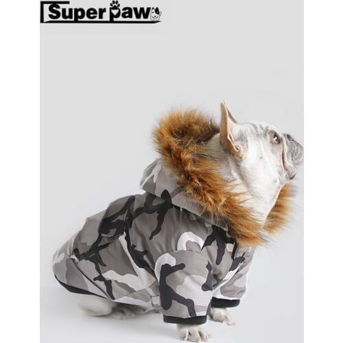 Fashion Dog Down Jacket Wear Dogs Puppy Snowsuit Winter Warm Clothing Sweater Schnauzer Bulldog Hoodie Coat Dropshipping IBC05