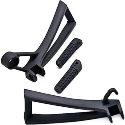 Motorcycle Rear Passenger Foot Peg Footrest w/Bracket For Yamaha YZF 6R 2003-2005 YZF R6S 2006-2009