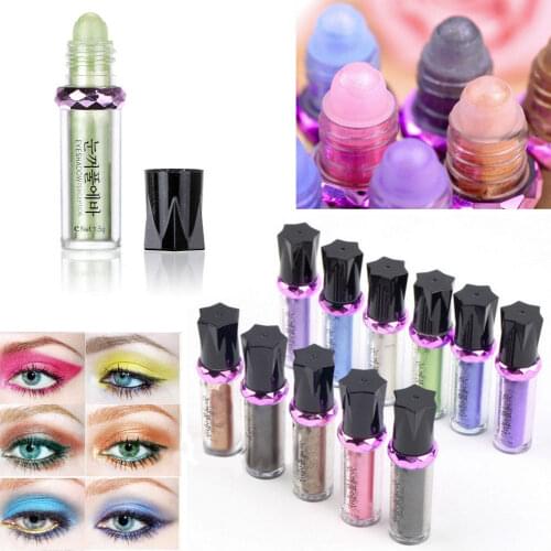 Hot Single Roller Color Eyeshadow Glitter Pigment Loose Powder Eye Shadow Makeup