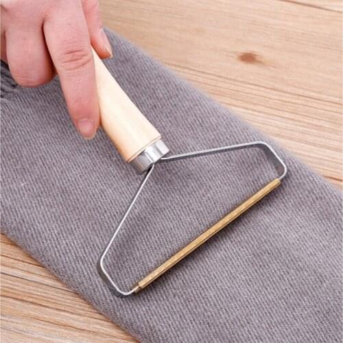 Portable Lint Remover Clothes Fuzz Fabric Shaver Brush Tool Power-Free Fluff Removing Roller for Sweater Woven Coat