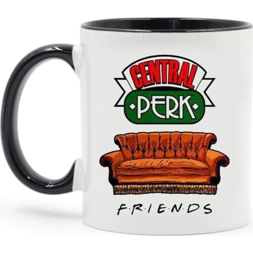 Friends Gift Central Perk Friends Mugs Travel Milk Ceramic Coffee Tea Kitchen Cup Friends Gift Mug