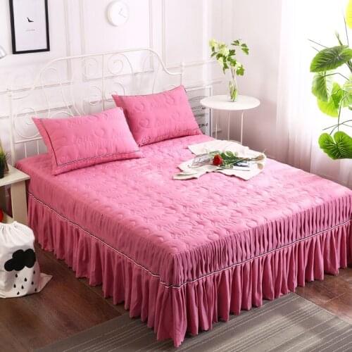Thickened Cotton Bedspreads Water Washed Sheets Solid Color Bedspreads Single Double Bed 1.8m Queen Size Bed Sheets Set