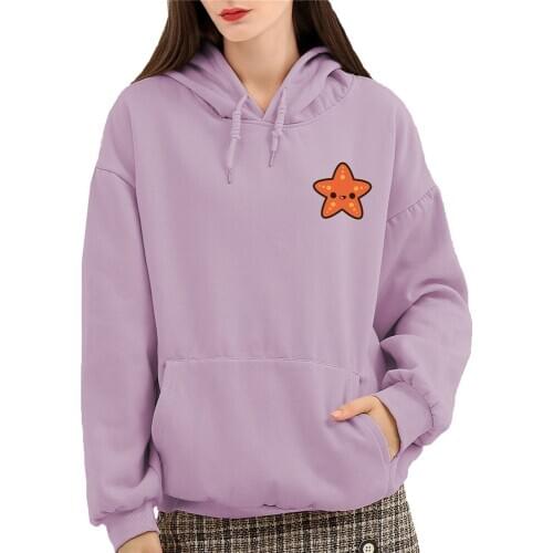 Cartoon Print Hoodie Best Friend Sweatshirt Oversized Harajuku Sweetshirt Graphic Cotton Winter Cute Hoodies for Girls Ulzzang