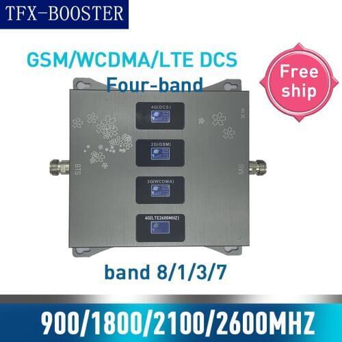TFX-BOOSTER 900/1800/2100/2600mhz Cellular amplifier 4G 3G GSM Phone Signal Booster GSM DCS WCDMA LTE 2G 3G 4G Cellular Repeater
