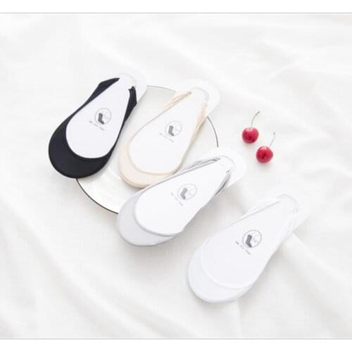 ZDL-114 Summer Women Lady Antiskid Silicone Invisible Liner Socks 10 Pairs