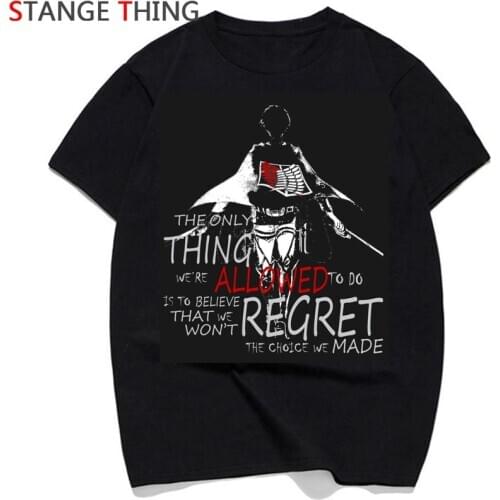 New Attack on Titan T Shirt Women Shingeki No Kyojin T-Shirt Funny Printed Tshirt Japanese Anime Costume Top Tees Female