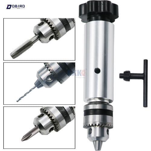 0.6-6mmMini Manual Aluminum Hand Drill Chuck Twsit Micro Drill Bit Tool Tap wire tapping Hand twist drill screwdriver Hand drill